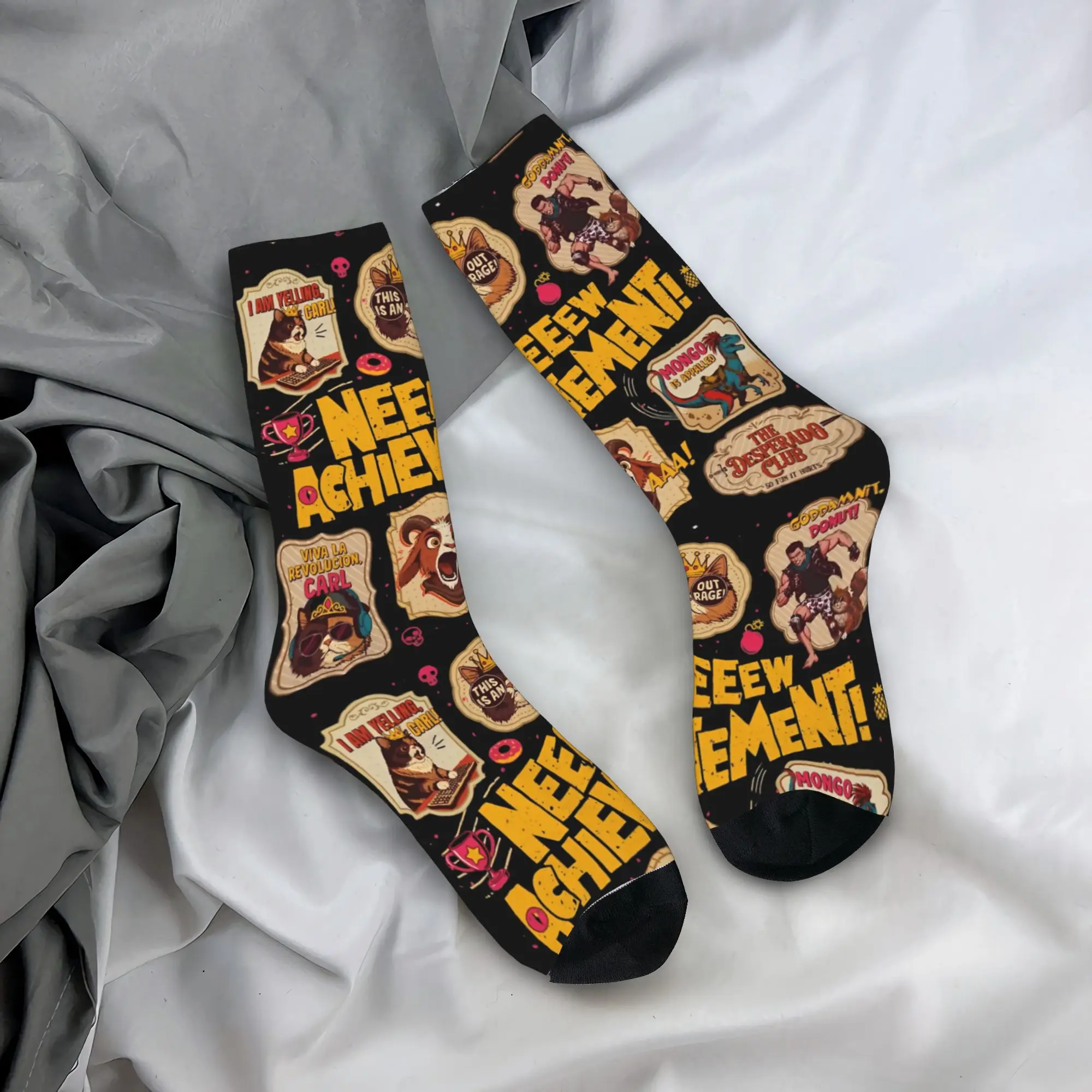 Happy Funny Male Men Socks Harajuku Dungeon Crawler Carl Stamps New Achievement Sock Women's Sock Spring Summer Autumn Winter
Happy Funny Male Men Socks Harajuku Dungeon Crawler Carl Stamps New Achievement Sock Women's Sock Spring Summer Autumn Winter