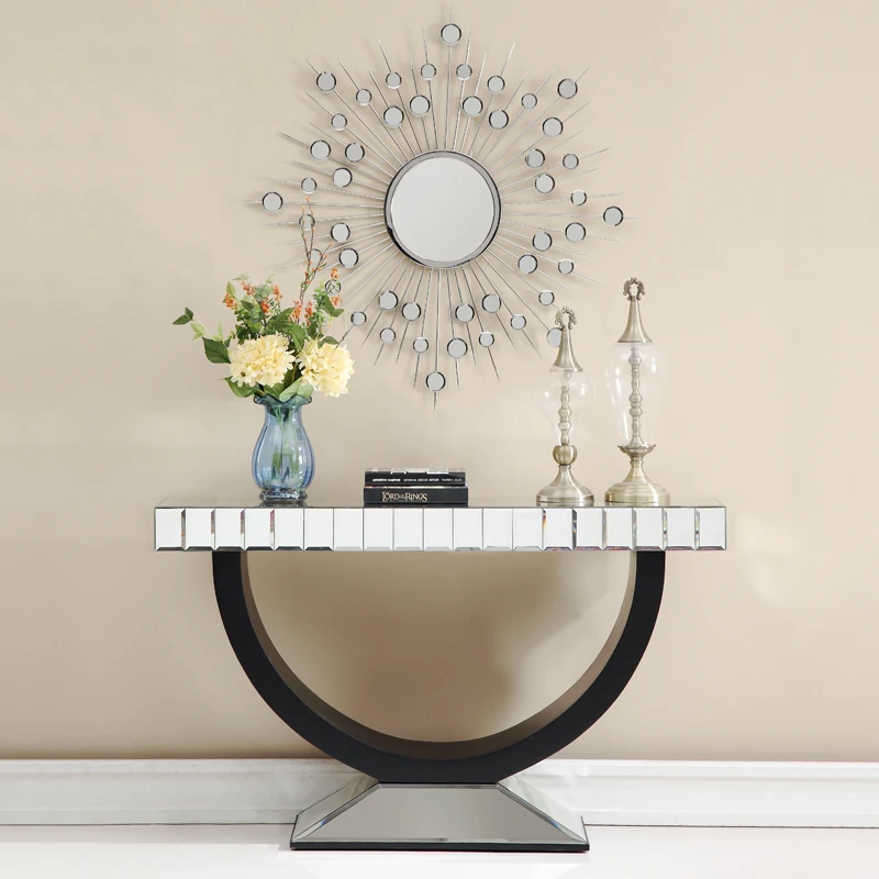 Classic Style Corridor Wooden Mirror Entrance Table Household Furniture Modern Luxury Console Table with Mirror
Classic Style Corridor Wooden Mirror Entrance Table Household Furniture Modern Luxury Console Table with Mirror