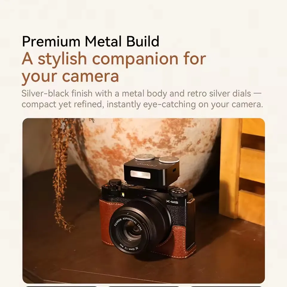 ZENIKO ZT12 Camera Flash TTL Auto Metering Retro Dual Dial Hot Shoe Speedlite for Fujifilm XT5 Sony A7M4 Nikon Canon R6
ZENIKO ZT12 Camera Flash TTL Auto Metering Retro Dual Dial Hot Shoe Speedlite for Fujifilm XT5 Sony A7M4 Nikon Canon R6