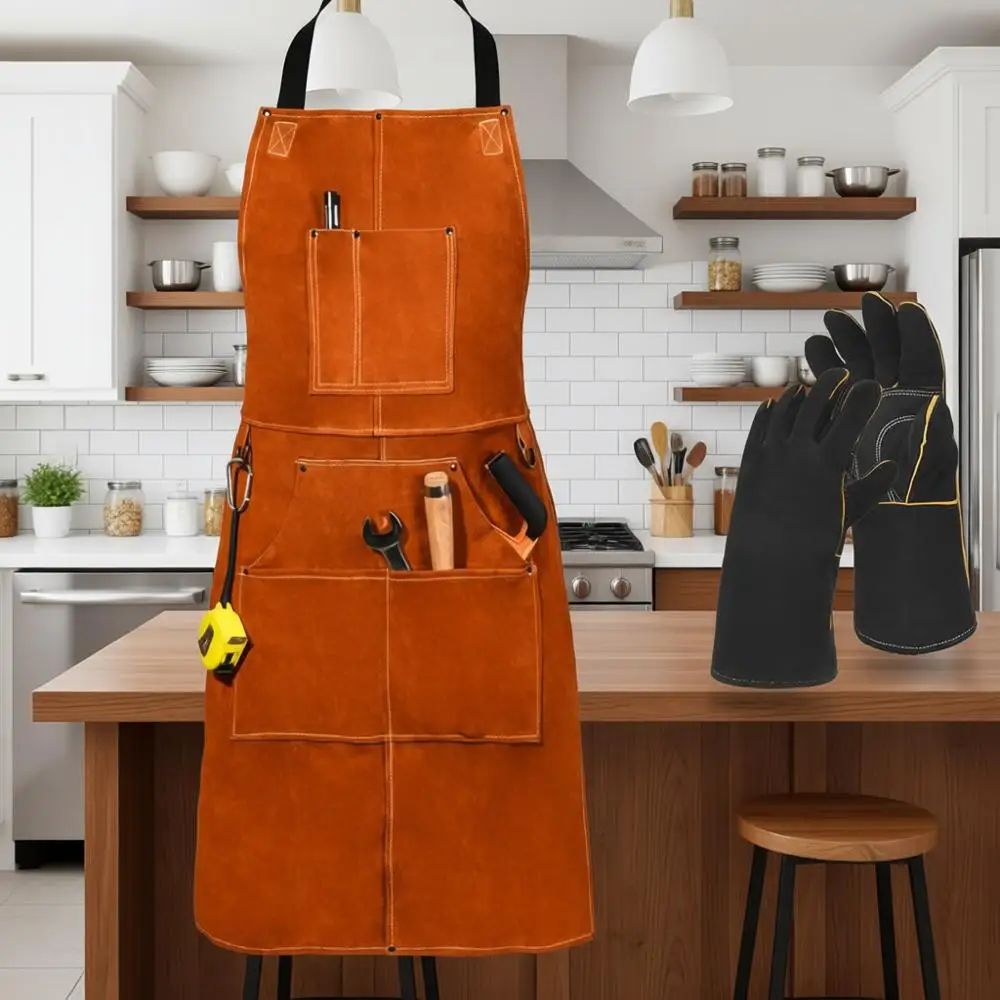 Термостойкий и огнестойкий фартук для барбекю повышенной прочности с нагрудником
Термостойкий и огнестойкий фартук для барбекю повышенной прочности с нагрудником