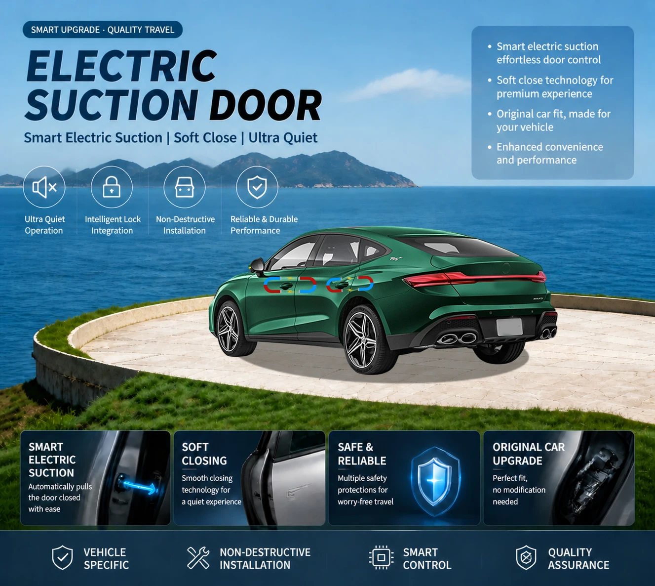 Car Specific Car Modification Auto Suction Soft Close Door Modification Parts & Accessories For MG7 IP42 2022-present
Car Specific Car Modification Auto Suction Soft Close Door Modification Parts & Accessories For MG7 IP42 2022-present