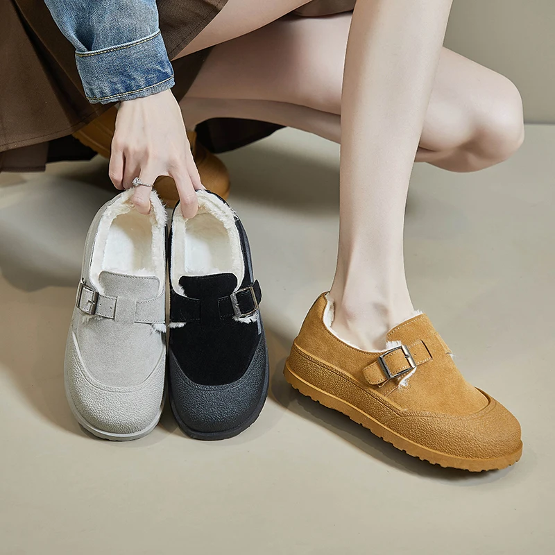 Autumn and winter warm flat shoes striped casual shoes plus cashmere cotton increase round head fashion women's shoes
Autumn and winter warm flat shoes striped casual shoes plus cashmere cotton increase round head fashion women's shoes