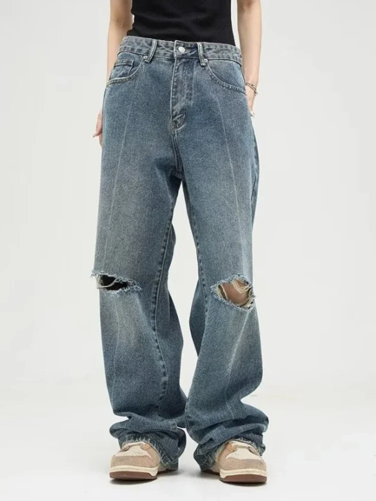 Vintage Jeans Men American Style All-match Baggy Fashion Wide Leg Summer Jogger Wash Trousers Male Daily Streetwear Classic Cozy
Vintage Jeans Men American Style All-match Baggy Fashion Wide Leg Summer Jogger Wash Trousers Male Daily Streetwear Classic Cozy