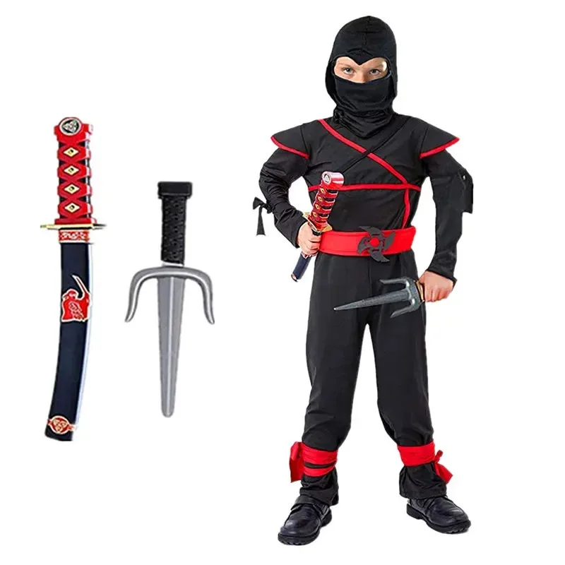 Red Ninja Costume Boy Halloween Japanese Samurai Costume Kid Ninja Jumpsuit with Ninja Foam Accessories Best Children Gift
Red Ninja Costume Boy Halloween Japanese Samurai Costume Kid Ninja Jumpsuit with Ninja Foam Accessories Best Children Gift