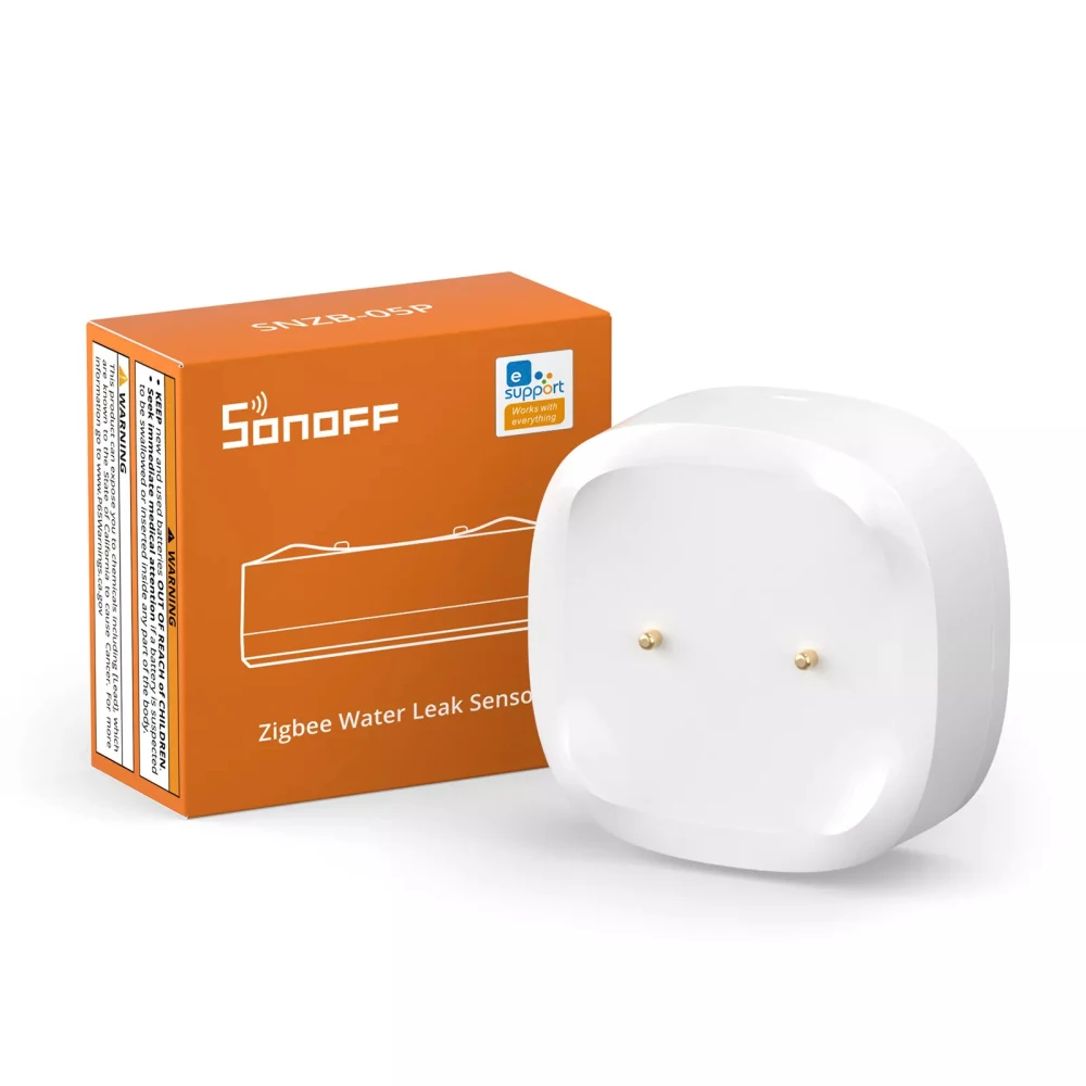 SONOFF SNZB-05P Zigbee 3.0 Детектор утечки воды 5-летний срок службы IP67 Водонепроницаемый пульт дистанционного управления Умный дом с Alexa Google Home
SONOFF SNZB-05P Zigbee 3.0 Детектор утечки воды 5-летний срок службы IP67 Водонепроницаемый пульт дистанционного управления Умный дом с Alexa Google Home