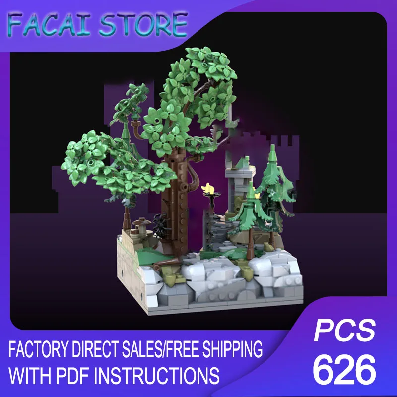 Moc Building Bricks Modular Fantasy Diorama - The Dark Forest Shrine Model Technology Blocks Christmas DIY Toy Construction Gift
Moc Building Bricks Modular Fantasy Diorama - The Dark Forest Shrine Model Technology Blocks Christmas DIY Toy Construction Gift