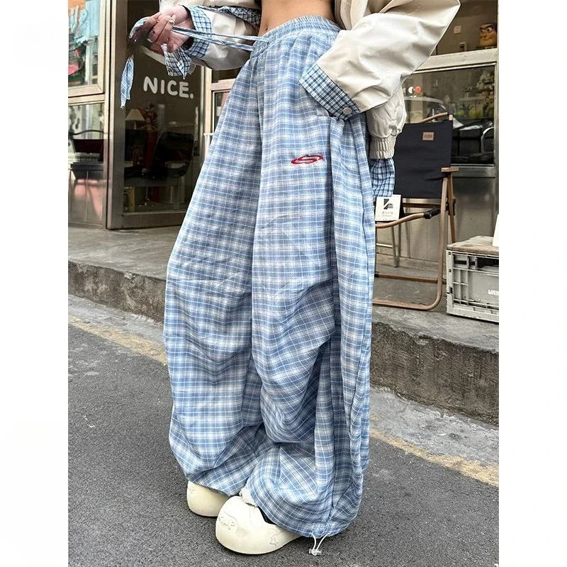 American pleated design scimitar plaid pants children's summer thin trousers men's ice silk wide-leg trousers
American pleated design scimitar plaid pants children's summer thin trousers men's ice silk wide-leg trousers