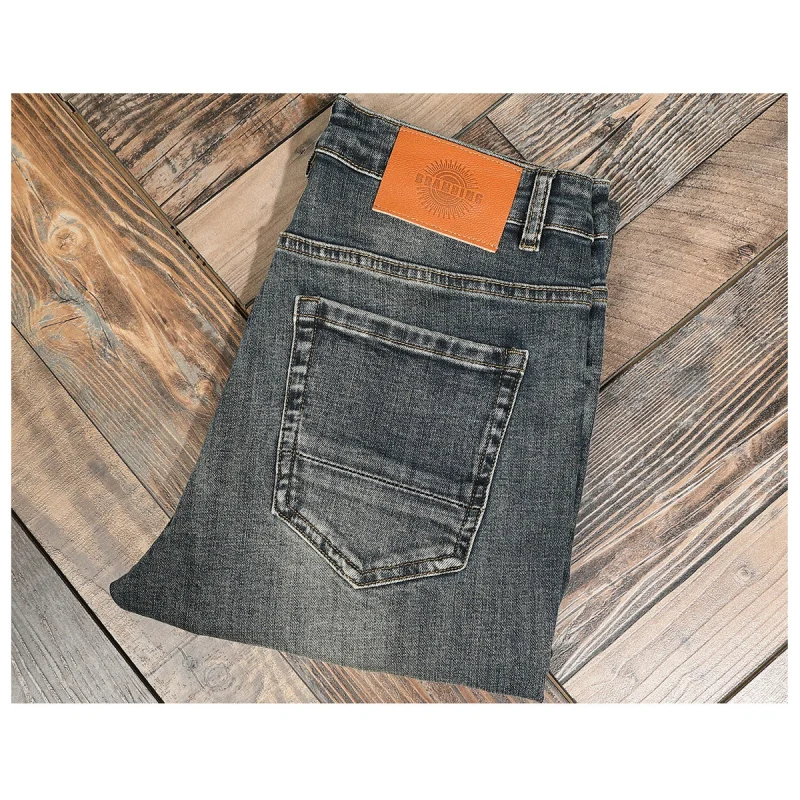 Nostalgic retro jeans men's stretch fashionable ripped patch slim fit small foot trendy brand long pants
Nostalgic retro jeans men's stretch fashionable ripped patch slim fit small foot trendy brand long pants