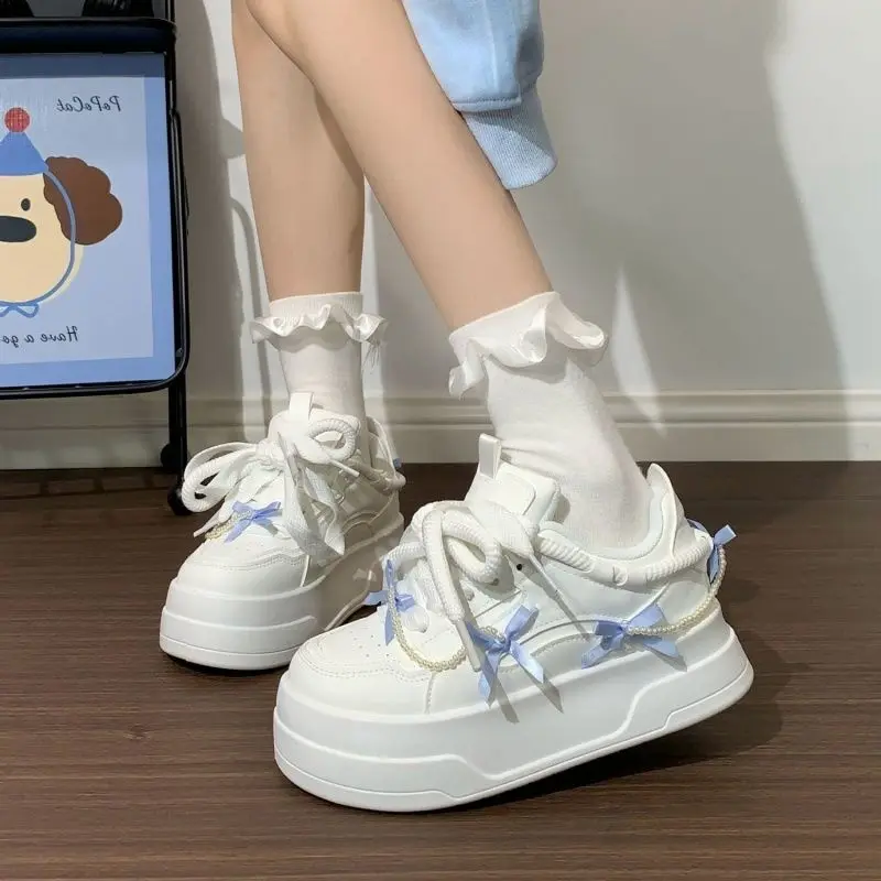 Women's Platform White Sneakers Thick Sole Spring Autumn Casual Shoes for Women Original Design Fashion Lace Up Footwear
Women's Platform White Sneakers Thick Sole Spring Autumn Casual Shoes for Women Original Design Fashion Lace Up Footwear