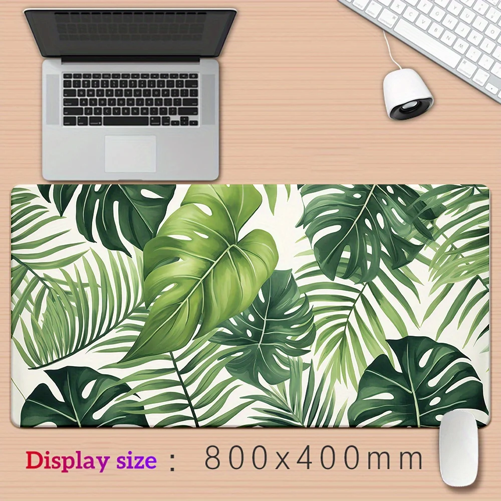 Large Gaming Mouse Pad Anime Green Leaves Desk Mat Eye Protection Mousepad Stitched Rubber Edge Keyboard Pads for Office Decor
Large Gaming Mouse Pad Anime Green Leaves Desk Mat Eye Protection Mousepad Stitched Rubber Edge Keyboard Pads for Office Decor