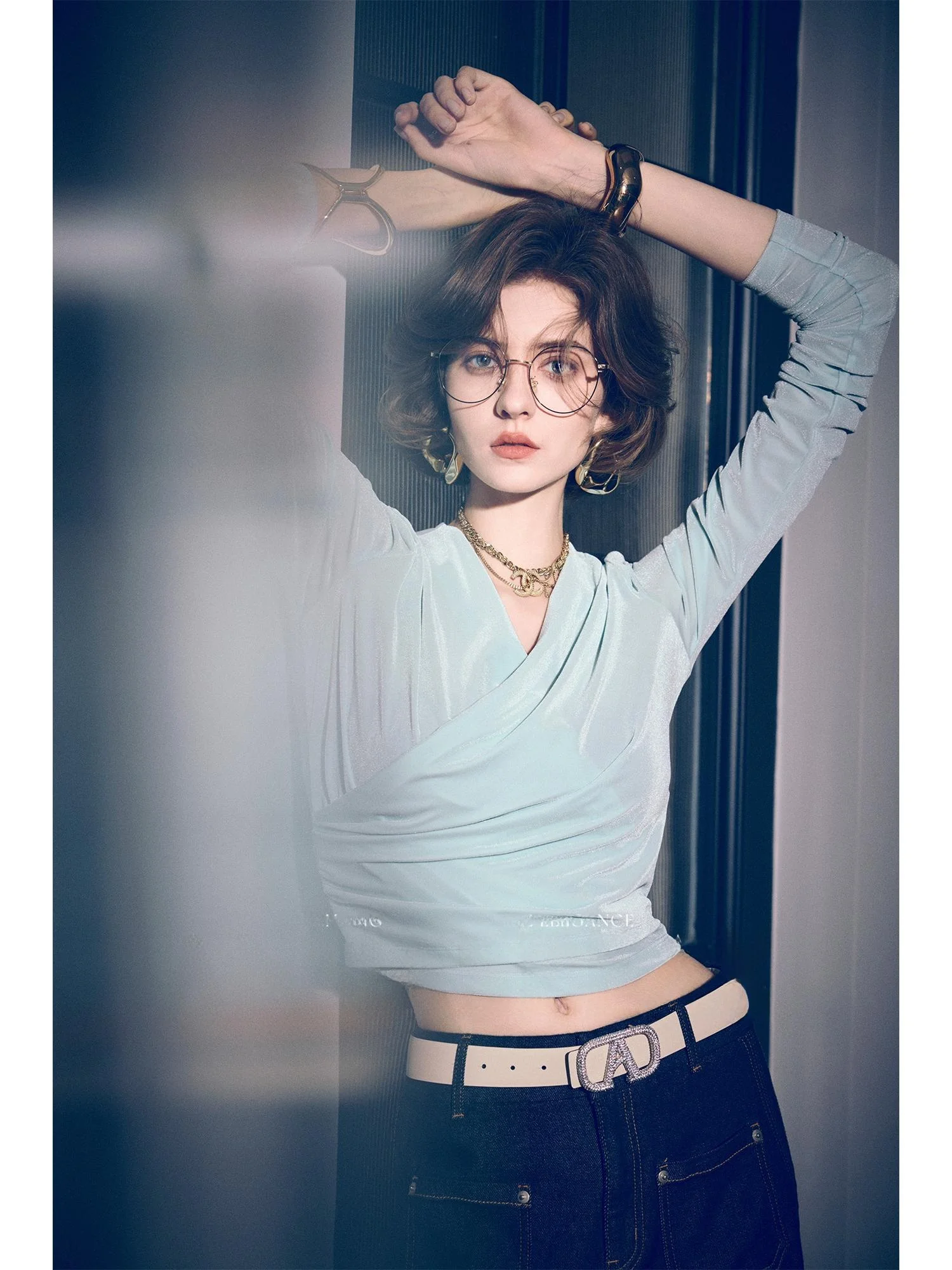 Ele Ice Flower Holoaphic Acetate Velvet Wrap Overlap V Ne Топ от Annaspeak ort Sve Женский irt
Ele Ice Flower Holoaphic Acetate Velvet Wrap Overlap V Ne Топ от Annaspeak ort Sve Женский irt