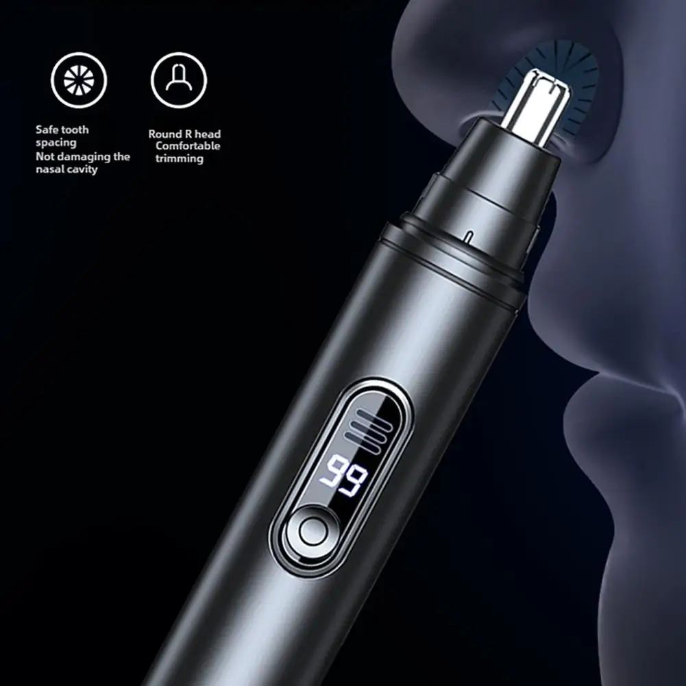 Электрический триммер для волос в носу, машинка для стрижки волос в носу, ушах, бровей, карманный размер, водонепроницаемая мужская перезаряжаемая безболезненная машинка для стрижки волос
Электрический триммер для волос в носу, машинка для стрижки волос в носу, ушах, бровей, карманный размер, водонепроницаемая мужская перезаряжаемая безболезненная машинка для стрижки волос
