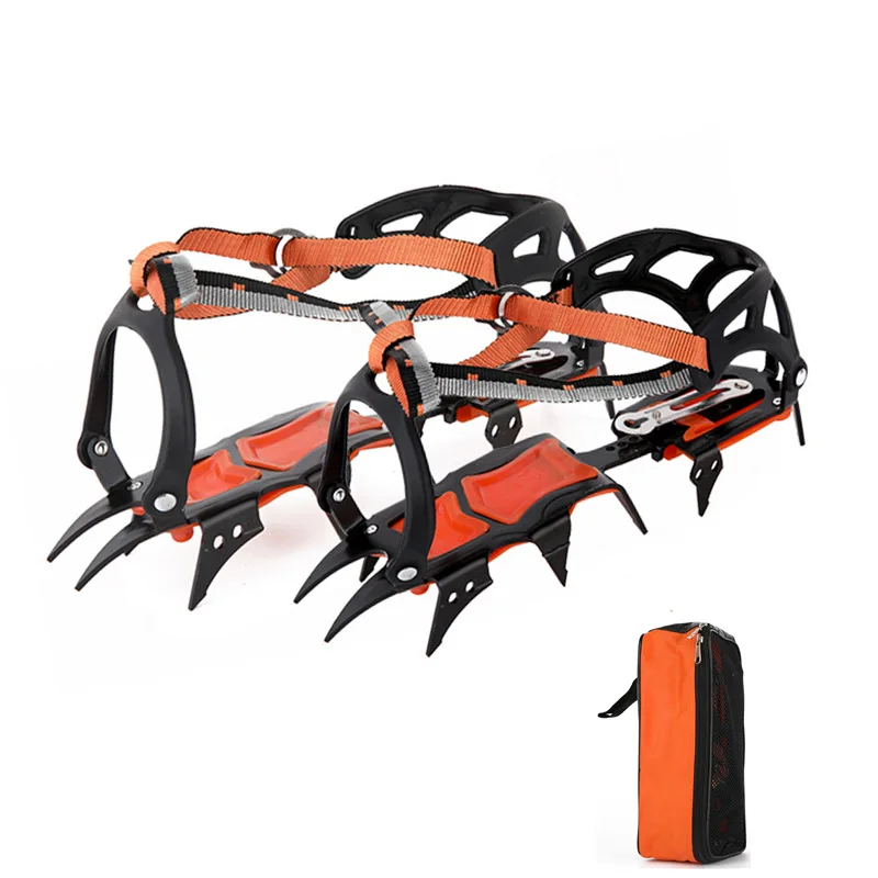 Professional 12 tooth anti slip ice claw outdoor climbing ice fishing anti slip snow shoe cover anti slip equipment
Professional 12 tooth anti slip ice claw outdoor climbing ice fishing anti slip snow shoe cover anti slip equipment