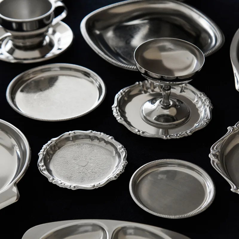 Italy Stainless Steel Vintage European Baroque Dessert Dinner Plate Coffee Cup Oval Tray
Italy Stainless Steel Vintage European Baroque Dessert Dinner Plate Coffee Cup Oval Tray