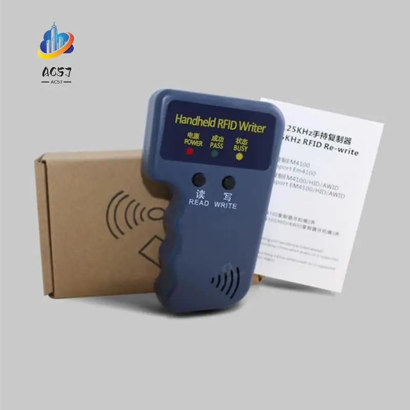 AC57-125Khz Proximity ID Duplicator For HID, AWID, Paradoxcards/Keyfobs, Handheld RFID Writer, 5 Writable Key Fobs
AC57-125Khz Proximity ID Duplicator For HID, AWID, Paradoxcards/Keyfobs, Handheld RFID Writer, 5 Writable Key Fobs