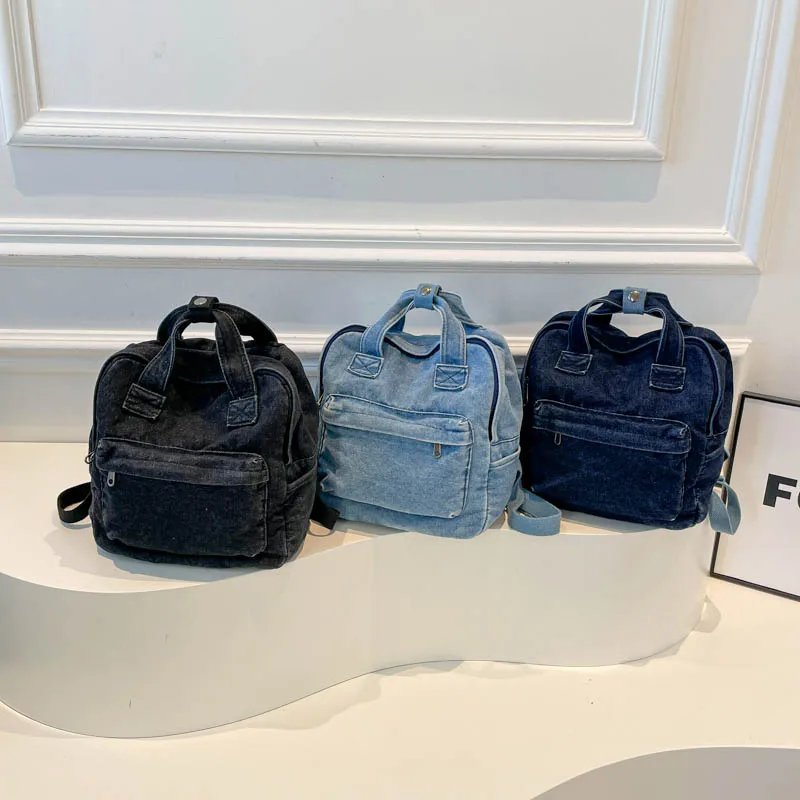 2025 High Quality Solid Color Bags Female Versatile Sewing Thread Student Schoolbags Commute Denim Denim Casual Backpacks
2025 High Quality Solid Color Bags Female Versatile Sewing Thread Student Schoolbags Commute Denim Denim Casual Backpacks
