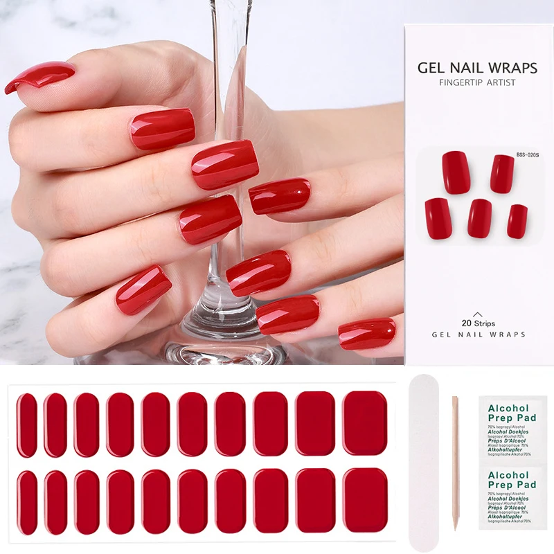 20 Tips Nail Stickers Wholesale Solid Color Nail Stickers Simple Waterproof Nail Polish Stickers Full Color Solid Color Stickers
20 Tips Nail Stickers Wholesale Solid Color Nail Stickers Simple Waterproof Nail Polish Stickers Full Color Solid Color Stickers