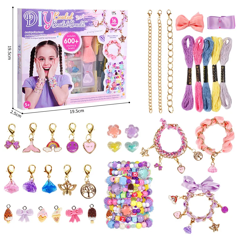 DIY Bead Necklace and Bracelet Making Kit for Girls - Arts Crafts Kit with Beads and Charms for Unique Jewelry Making
DIY Bead Necklace and Bracelet Making Kit for Girls - Arts Crafts Kit with Beads and Charms for Unique Jewelry Making