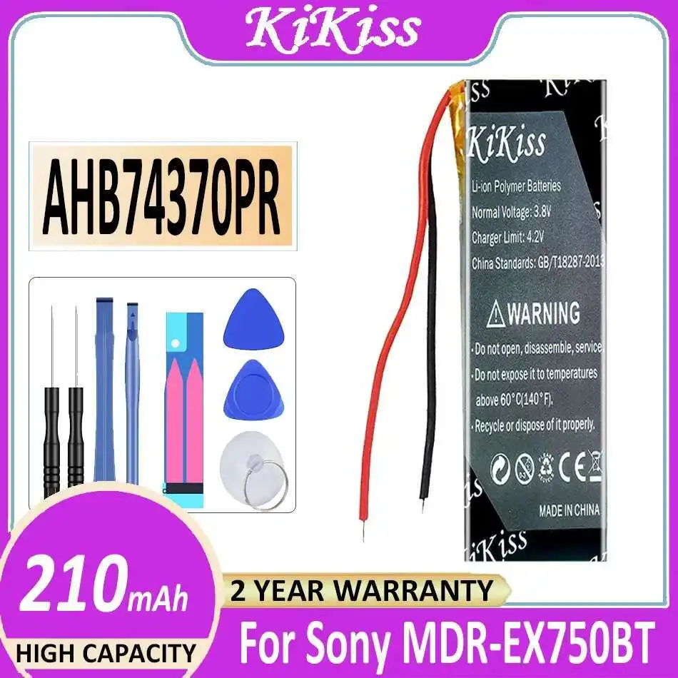 Headphone Battery AHB74370PR For Sony Mdr-EX750BT WI-C600N Accumulator 2-Wire High Performance 210Mah
Headphone Battery AHB74370PR For Sony Mdr-EX750BT WI-C600N Accumulator 2-Wire High Performance 210Mah
