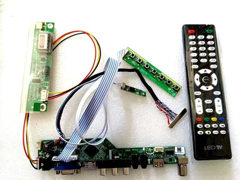 Controller Board Kit for CLAA141WB02 / CLAA141WB02A TV+HDMI+VGA+AV+USB LCD LED screen Driver Board
Controller Board Kit for CLAA141WB02 / CLAA141WB02A TV+HDMI+VGA+AV+USB LCD LED screen Driver Board