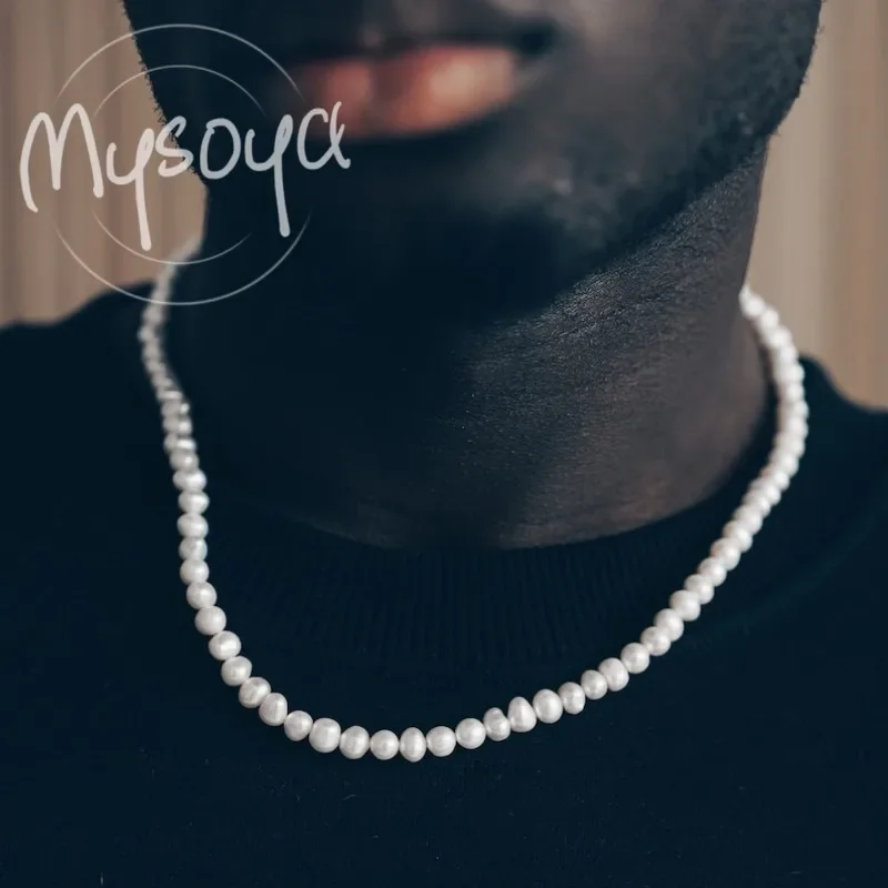 MYSOYA White Freshwater Pearl Necklace 5-6mm With Gift Box, For Her/Him, Birthday/WeddIng/Anniversary/Christmas/New Year Gift
MYSOYA White Freshwater Pearl Necklace 5-6mm With Gift Box, For Her/Him, Birthday/WeddIng/Anniversary/Christmas/New Year Gift