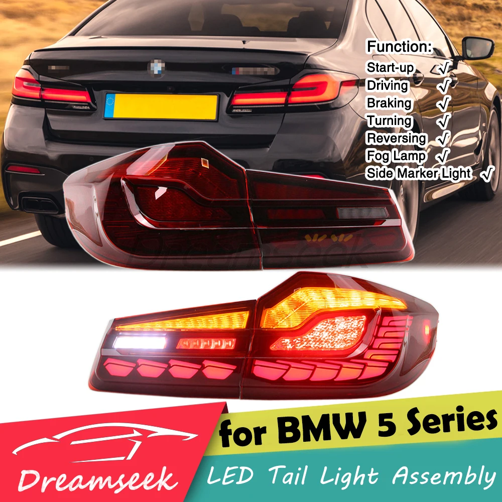 Светодиодный задний фонарь в сборе для BMW 5 серии G30 F90 M5 2018-2022, автоматический задний фонарь, стоп-сигнал, указатель поворота, задний фонарь заднего хода
Светодиодный задний фонарь в сборе для BMW 5 серии G30 F90 M5 2018-2022, автоматический задний фонарь, стоп-сигнал, указатель поворота, задний фонарь заднего хода