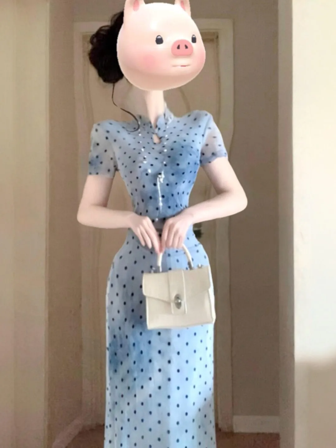 Elegant Polka Dot Slim Fit Long Dress Fashionable Midi Skirt Style Cotton Summer Dress for Women City Commute Date Casual Wear
Elegant Polka Dot Slim Fit Long Dress Fashionable Midi Skirt Style Cotton Summer Dress for Women City Commute Date Casual Wear