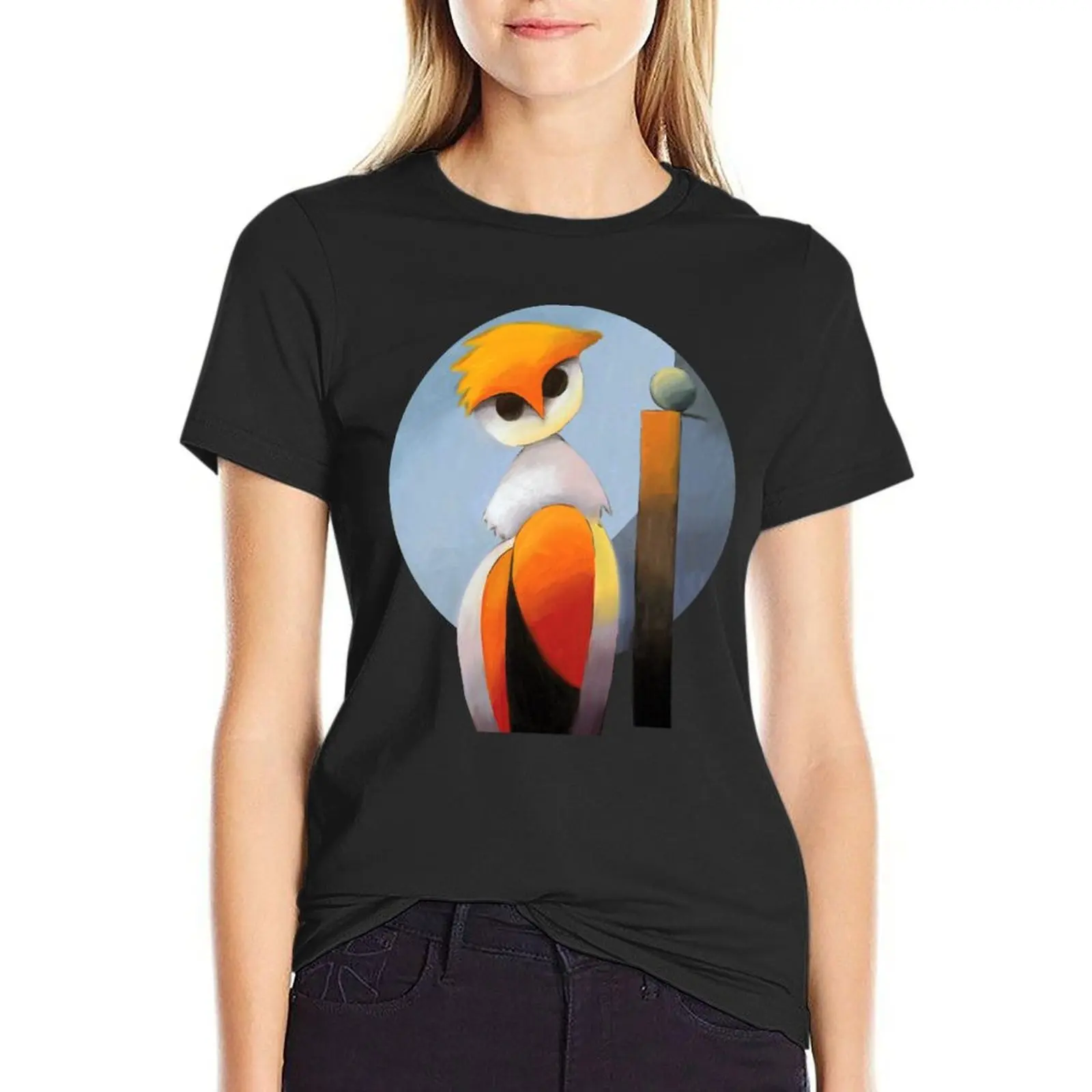 Painting of abstract owl on chair T-Shirt lady clothes heavyweights t-shirt dress for Women long
Painting of abstract owl on chair T-Shirt lady clothes heavyweights t-shirt dress for Women long