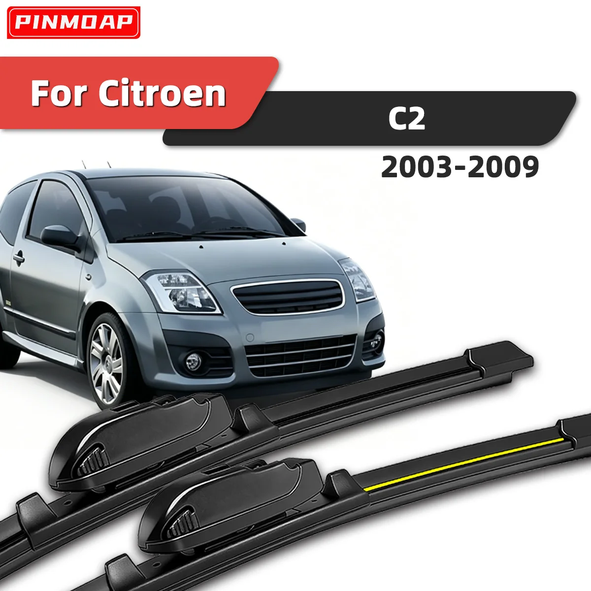 2 шт. передних бесшумных дворников для Citroen C2 2003-2009, автозапчасти 2008 2007 2006
2 шт. передних бесшумных дворников для Citroen C2 2003-2009, автозапчасти 2008 2007 2006