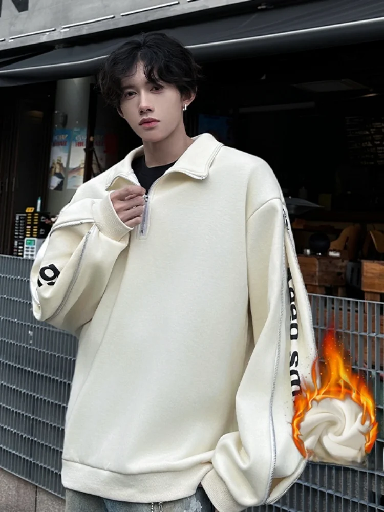 Men's Hoodie Jaet f Zipper Stand Collar Fce Lined Thi Warm Casual Outerwear Autumn Winter Loose Fit Youth Faion
Men's Hoodie Jaet f Zipper Stand Collar Fce Lined Thi Warm Casual Outerwear Autumn Winter Loose Fit Youth Faion