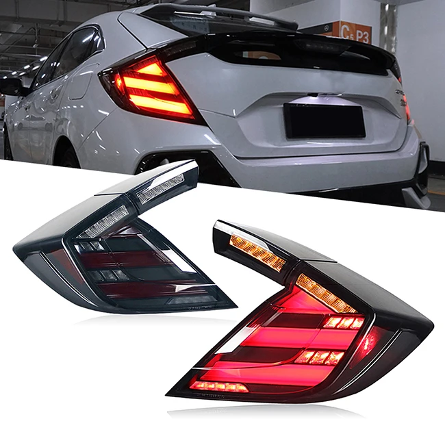 Ready to Ship Tail Lights for Honda Civic Hatchback 2016-2020 Led DRL Turn Signal Reverse Brake Lamp
Ready to Ship Tail Lights for Honda Civic Hatchback 2016-2020 Led DRL Turn Signal Reverse Brake Lamp