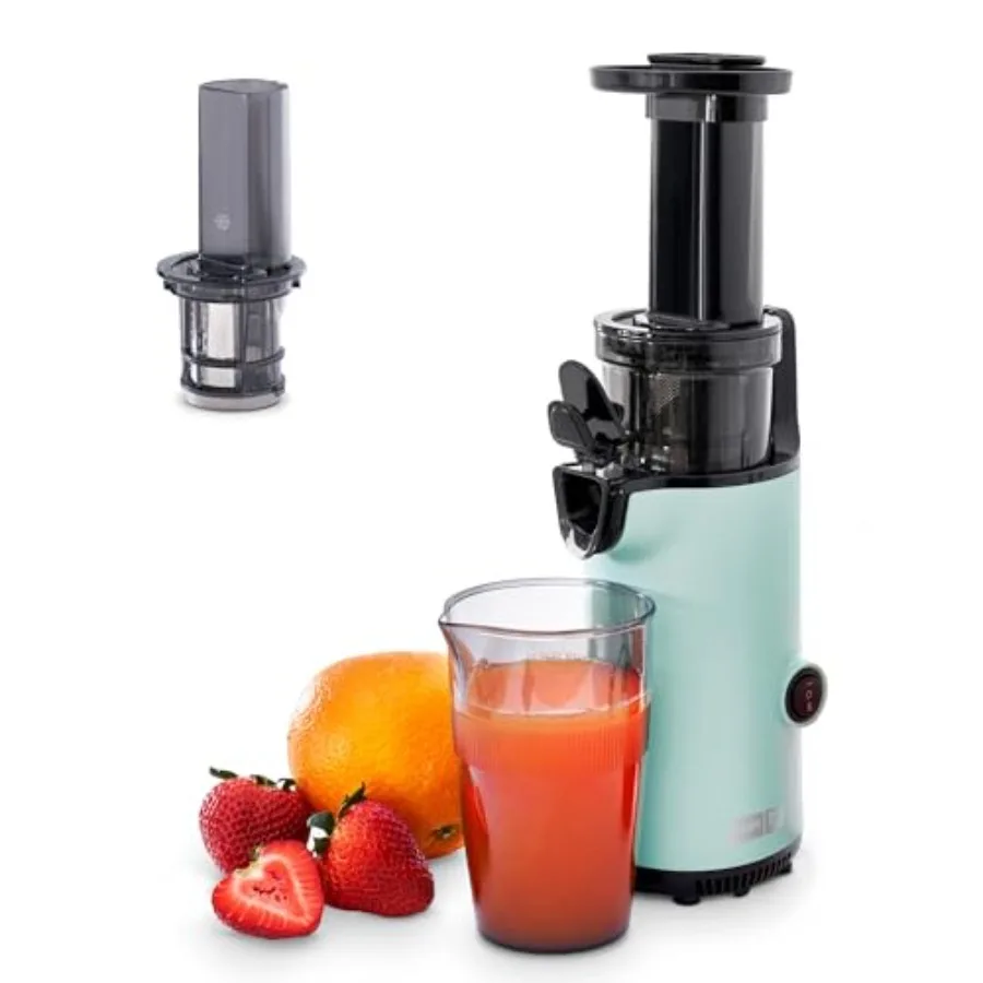 Deluxe Compact Cold Press Juicer for Home Countertops - Slow Masticating Juice Press for Fruits, Vegetables Frozen Items - Aqua
Deluxe Compact Cold Press Juicer for Home Countertops - Slow Masticating Juice Press for Fruits, Vegetables Frozen Items - Aqua