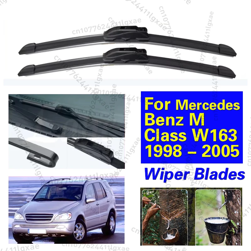 Car Front Wiper Blades For Mercedes Benz M Class W163 1998 - 2005 ML320 ML55 ML350 Windscreen Windshield Car Accessories 22"+22"
Car Front Wiper Blades For Mercedes Benz M Class W163 1998 - 2005 ML320 ML55 ML350 Windscreen Windshield Car Accessories 22"+22"