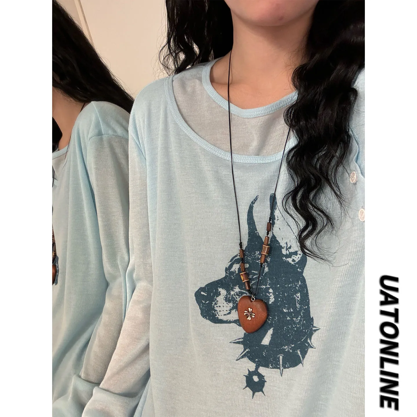 UATONLINE2026 American Casual Doberman Pinscher Print Thin Breathable Long Sleeve T-Shirt Unisex Street Style Loose Fit Tee
UATONLINE2026 American Casual Doberman Pinscher Print Thin Breathable Long Sleeve T-Shirt Unisex Street Style Loose Fit Tee