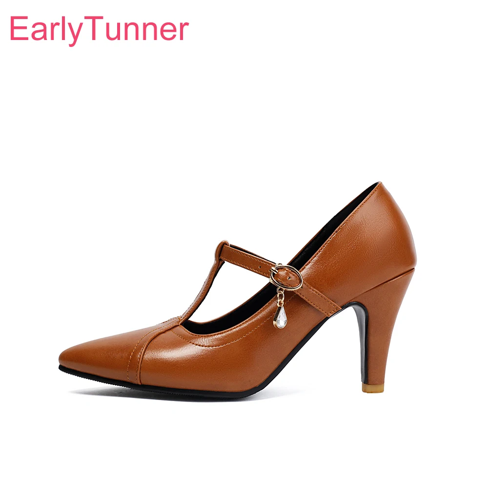 2025 New Autumn Elegant Brown Black Women Pumps Sexy Pointed Toe High Spike Heel Lady Nude Shoes Plus Big Size 42 46
2025 New Autumn Elegant Brown Black Women Pumps Sexy Pointed Toe High Spike Heel Lady Nude Shoes Plus Big Size 42 46