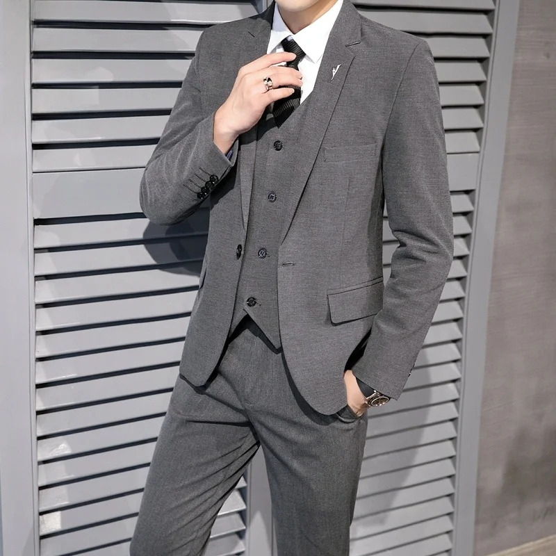 Men's Casual Wedding Suit Set Autumn Simple Formal Leisure Men's Suit One Whole Set Youth ular Polyester Fiber
Men's Casual Wedding Suit Set Autumn Simple Formal Leisure Men's Suit One Whole Set Youth ular Polyester Fiber