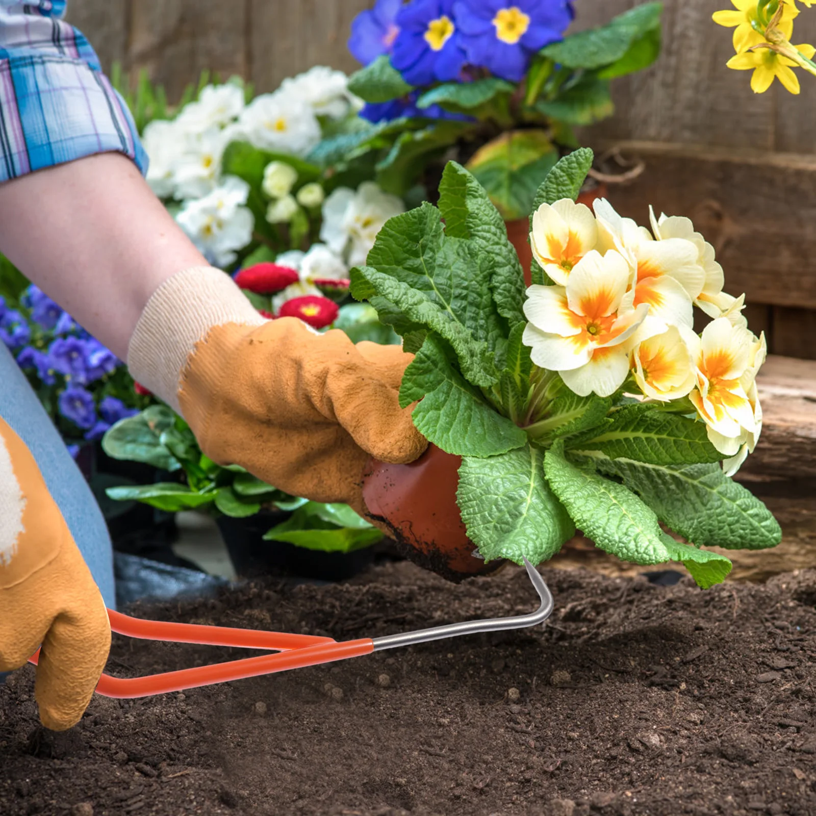 Root Hook Gardening Weed Remover Outdoor Orange Extractor Curved Soil Loosener Manual Metal Weeding Tool Durable
Root Hook Gardening Weed Remover Outdoor Orange Extractor Curved Soil Loosener Manual Metal Weeding Tool Durable