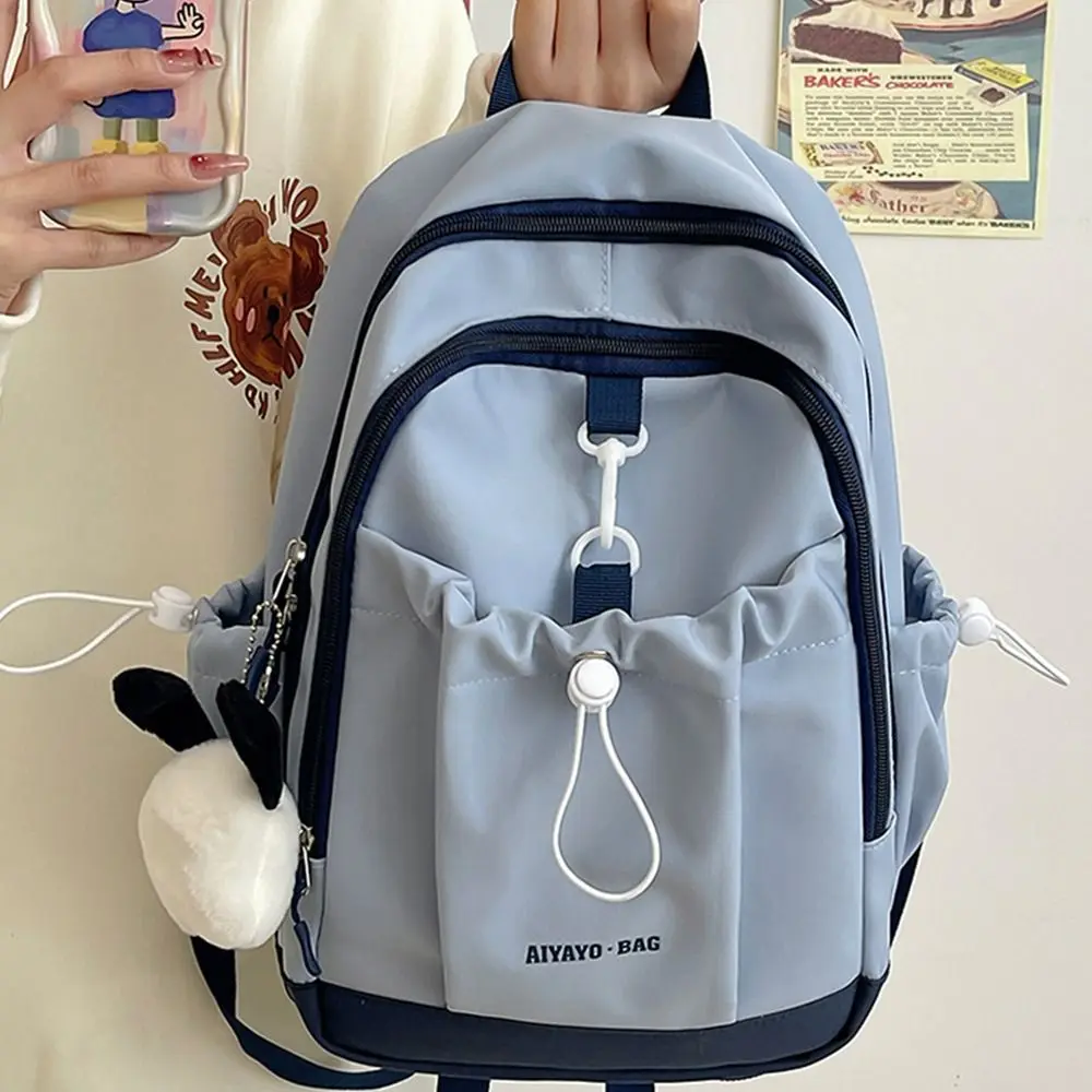 Solid Contrasting Color Backpack Drawstring Bag Large Capacity Students School Bag Handbag Korean Style Shoulder Bag Teenager
Solid Contrasting Color Backpack Drawstring Bag Large Capacity Students School Bag Handbag Korean Style Shoulder Bag Teenager