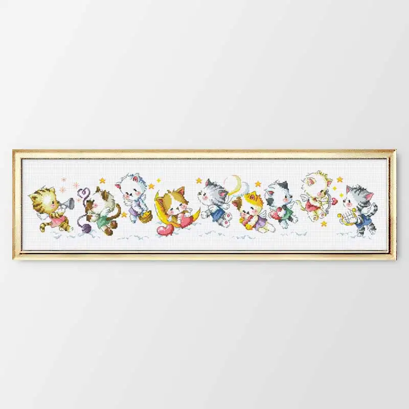 G118 Stich Cross Stitch Kits Craft Packages Cotton Fabric Floss Counted New Designs Needlework Embroidery Cross-Stitching
G118 Stich Cross Stitch Kits Craft Packages Cotton Fabric Floss Counted New Designs Needlework Embroidery Cross-Stitching