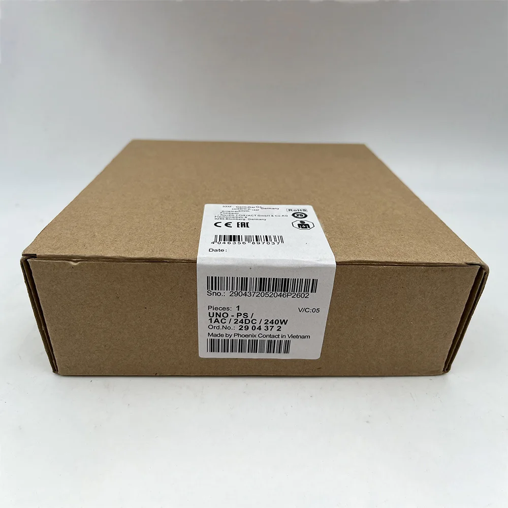 Power Supply UNO2-PS/1AC/24DC/240W 1096432 Can Replace UNO-PS/1AC/24DC/240W 2904372 Two Models Are Shipped Randomly
Power Supply UNO2-PS/1AC/24DC/240W 1096432 Can Replace UNO-PS/1AC/24DC/240W 2904372 Two Models Are Shipped Randomly