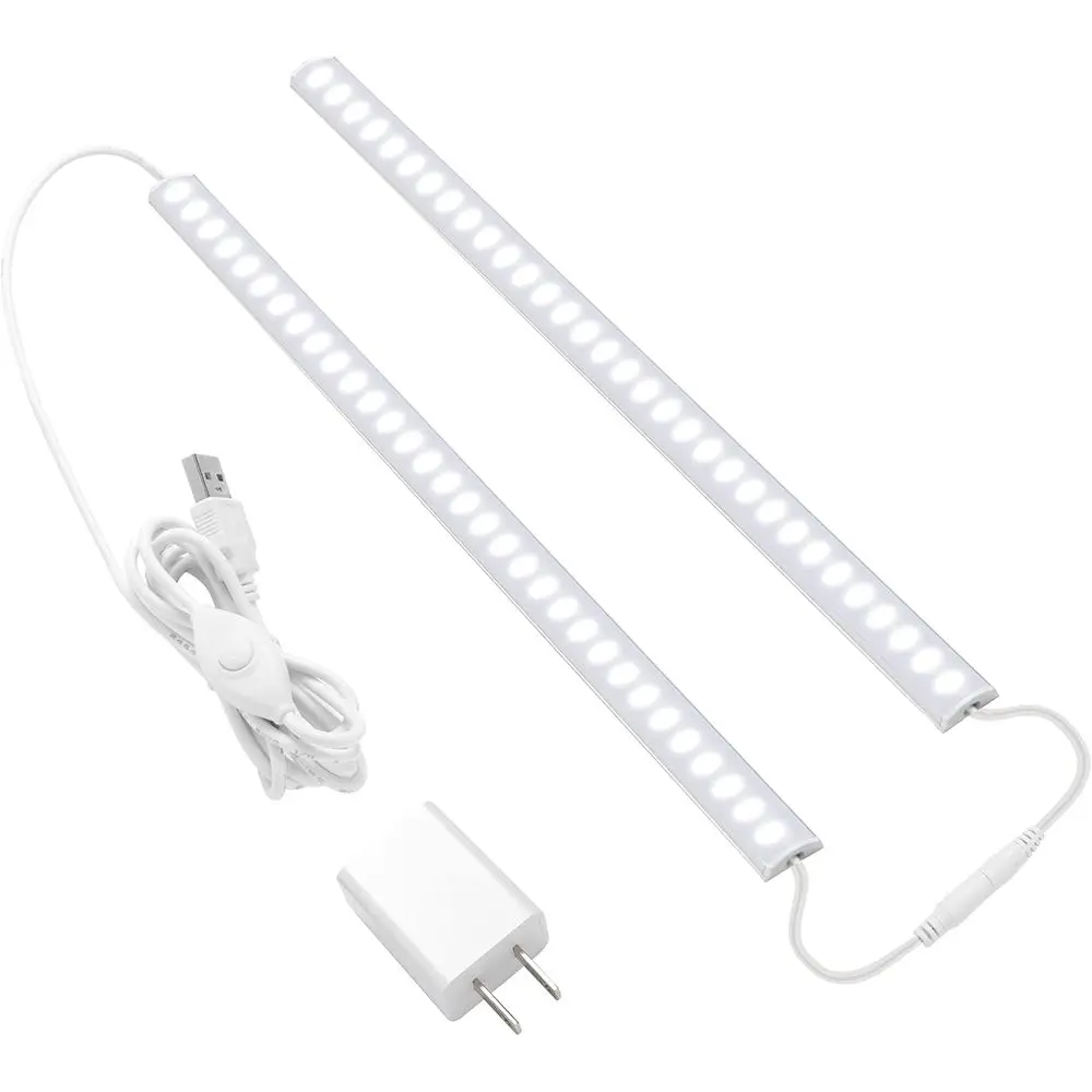 2-Piece 12 Dimmable LED Under Cabinet Light Bars, 6000K Cold White, USB Linkable, with Memory Function for Kitchen, Closet, and
2-Piece 12 Dimmable LED Under Cabinet Light Bars, 6000K Cold White, USB Linkable, with Memory Function for Kitchen, Closet, and