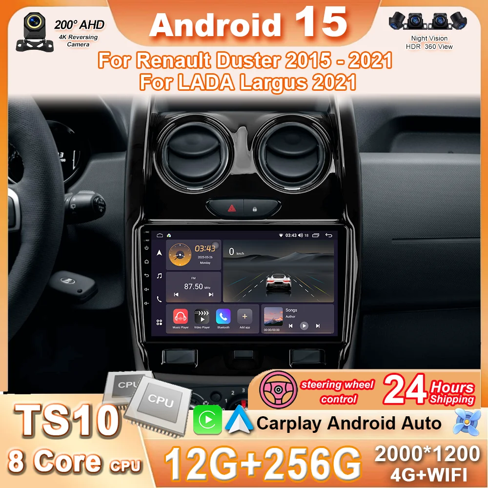 Android Car For Renault Duster 2015 - 2021 For LADA Largus 2021 Carplay Android Auto Radio Navigazione Multimedia Player 4G+Wifi
Android Car For Renault Duster 2015 - 2021 For LADA Largus 2021 Carplay Android Auto Radio Navigazione Multimedia Player 4G+Wifi