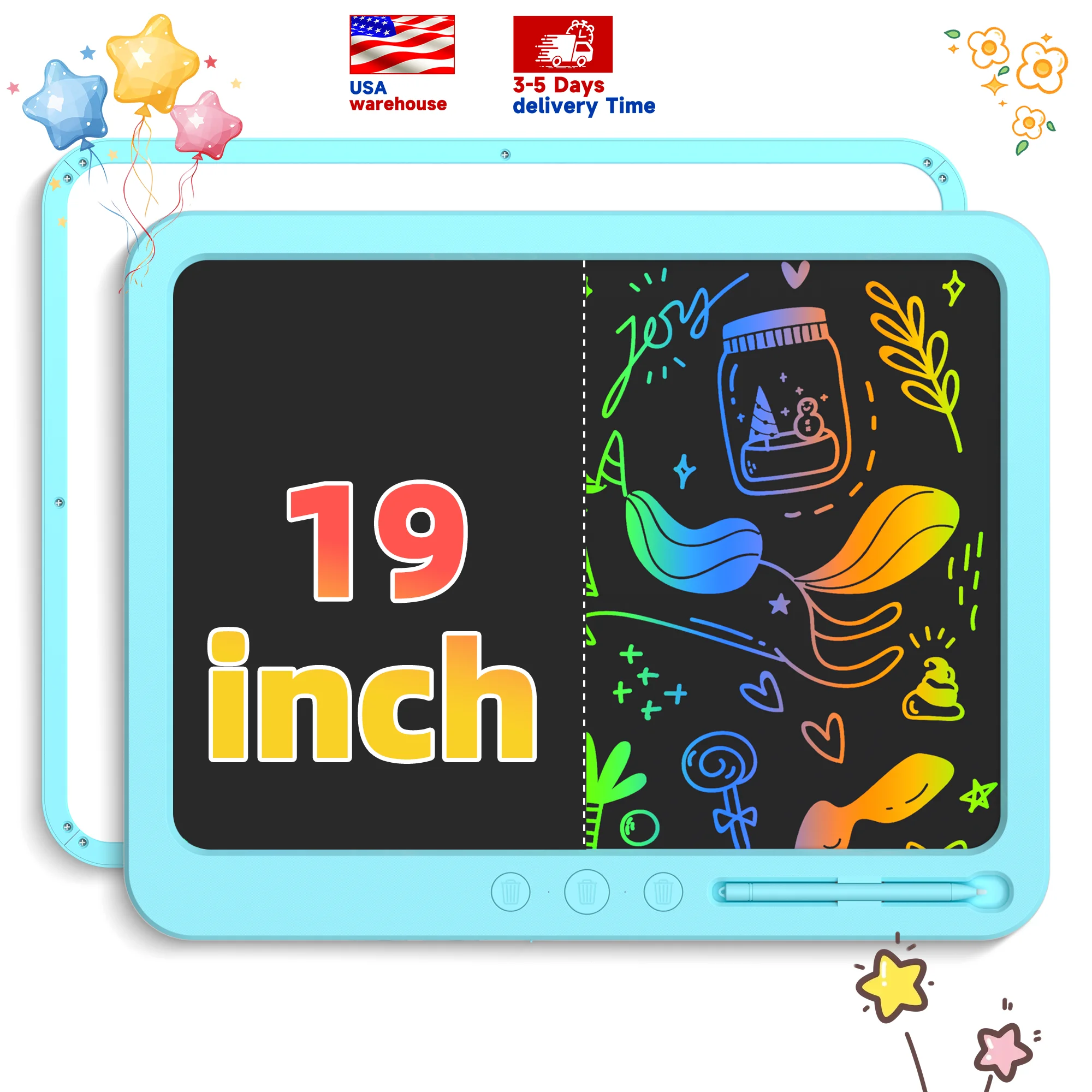 19-дюймовая ЖК-доска для рисования — многоразовая и портативная художественная игрушка высокой яркости, идеальный подарок для детей от 3 до 12 лет с дизайном без беспорядки
19-дюймовая ЖК-доска для рисования — многоразовая и портативная художественная игрушка высокой яркости, идеальный подарок для детей от 3 до 12 лет с дизайном без беспорядки