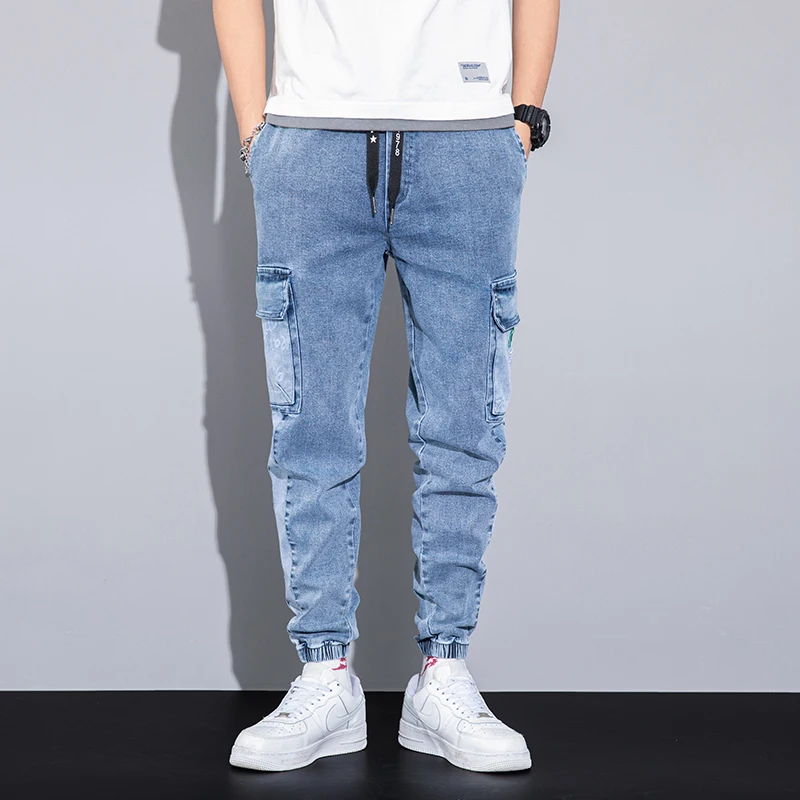 Spring Summer Black Blue Baggy Jeans Men Streetwear Multi-Pockets Cargo Pants Men Joggers Jean Trousers Plus Size 6XL 7XL 8XL
Spring Summer Black Blue Baggy Jeans Men Streetwear Multi-Pockets Cargo Pants Men Joggers Jean Trousers Plus Size 6XL 7XL 8XL