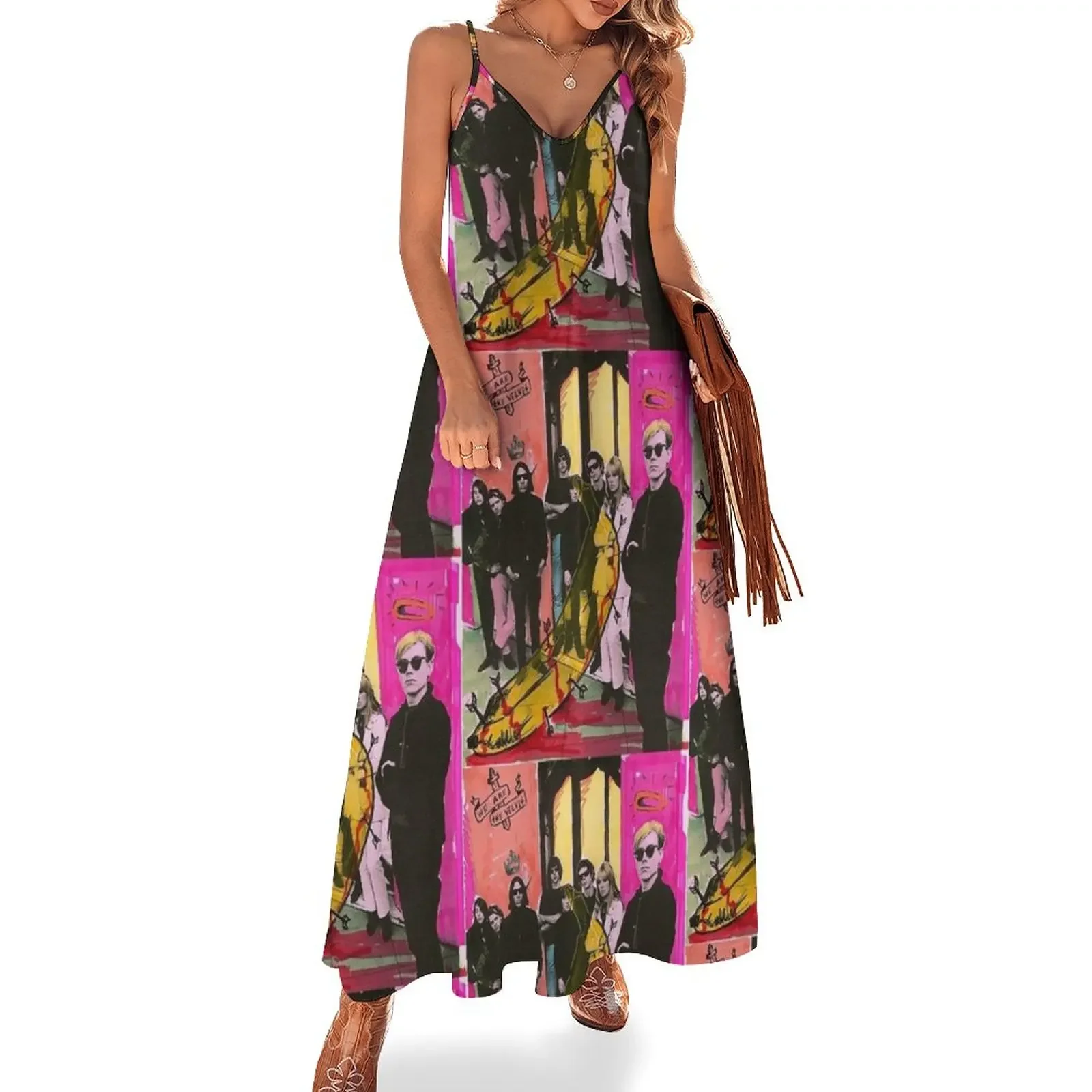 Andy Warhol and the Velvet Underground Sleeveless Dress Elegant gowns festival outfit women
Andy Warhol and the Velvet Underground Sleeveless Dress Elegant gowns festival outfit women