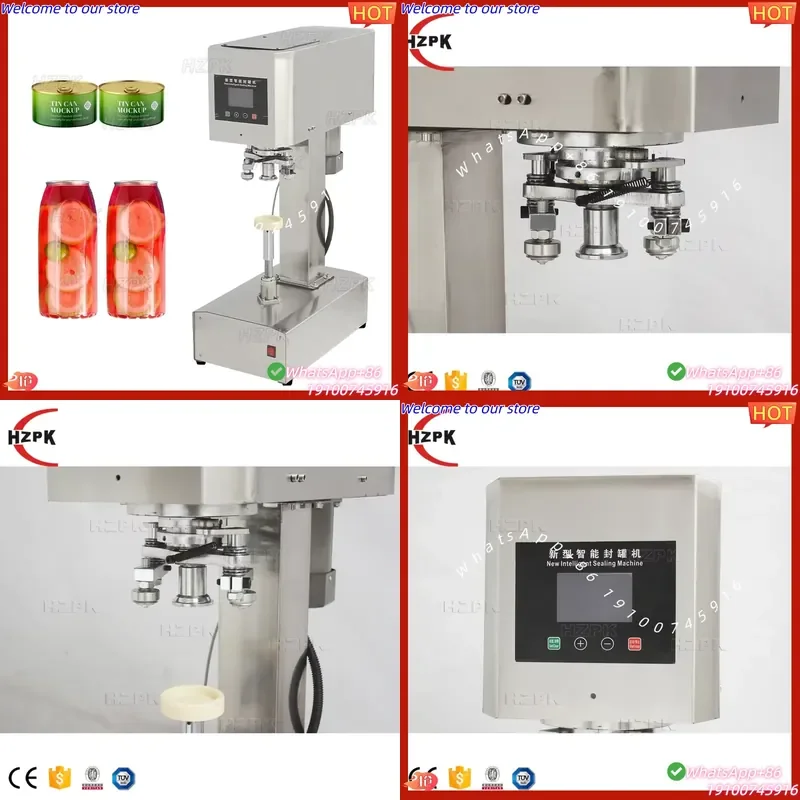 2026 HZPK Semi Automatic Cover Pot Metal Bubble Tin Plastic Pop Aluminum Can Seamer Sealing Machine
2026 HZPK Semi Automatic Cover Pot Metal Bubble Tin Plastic Pop Aluminum Can Seamer Sealing Machine