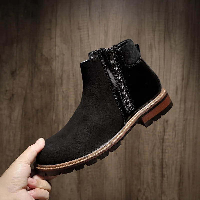 Italian Handmade Cow Suede Outdoor Chelsea Boots Men's Shoes High Top Autumn Winter Fashion Genuine Leather Business Boots Male
Italian Handmade Cow Suede Outdoor Chelsea Boots Men's Shoes High Top Autumn Winter Fashion Genuine Leather Business Boots Male