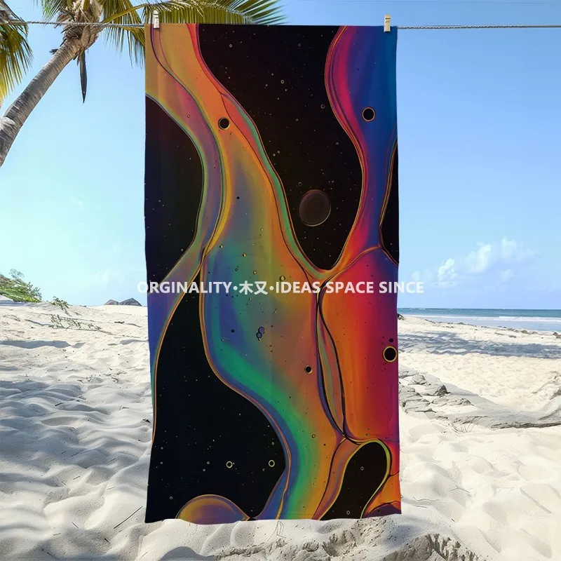 Cosmic Fluid Art Beach Towel Patterned Sunscreen And Windproof Suitable For Swimming Pool Camping Travel
Cosmic Fluid Art Beach Towel Patterned Sunscreen And Windproof Suitable For Swimming Pool Camping Travel