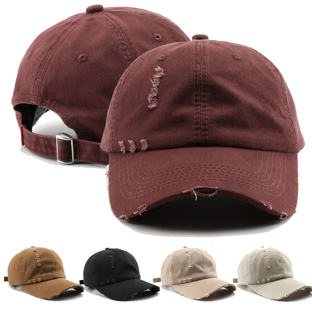 Retro Broken Hole Baseball Cap Adjustable Hip-hop Distressed Faded Cap Sunscreen Hats For Man Women Outdoor Sports
Retro Broken Hole Baseball Cap Adjustable Hip-hop Distressed Faded Cap Sunscreen Hats For Man Women Outdoor Sports