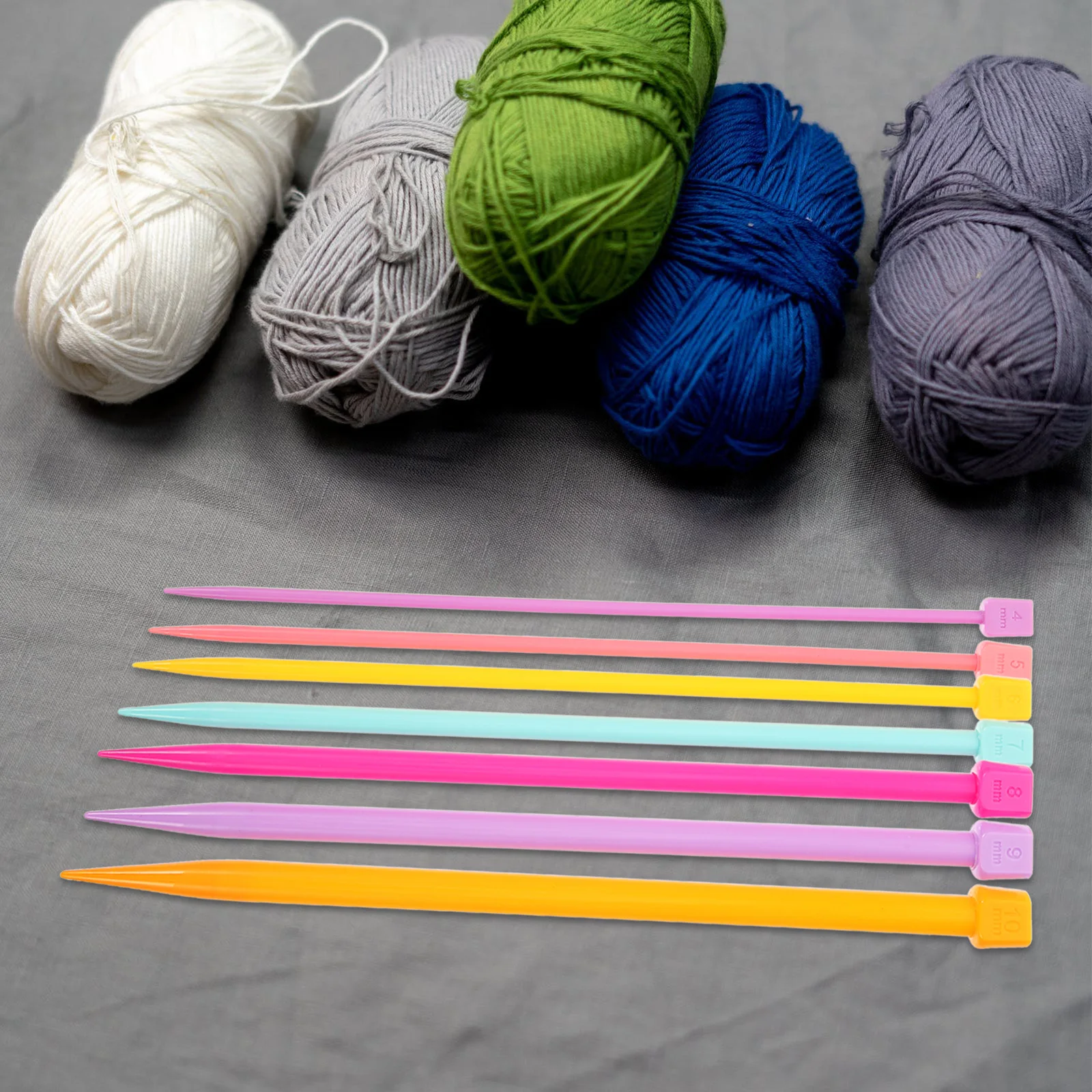 14pcs Plastic Knitting Needles 25cm Straight Yarn Stick Set Multicolor Lightweight Tools For Beginners H made Sewing Supplies 
14pcs Plastic Knitting Needles 25cm Straight Yarn Stick Set Multicolor Lightweight Tools For Beginners H made Sewing Supplies